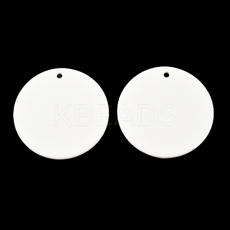Porcelain Blank Big Pendants PORC-PW0001-100-1