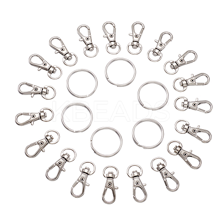 Alloy Swivel Lobster Claw Clasps FIND-TA0001-01P-1