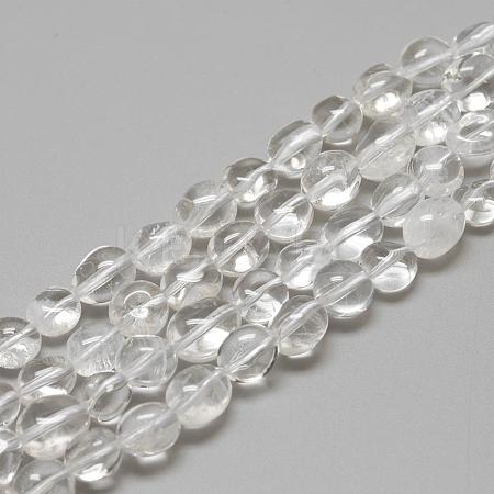 Natural Quartz Crystal Beads Strands G-R445-8x10-08-1