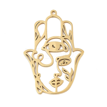 304 Stainless Steel Pendants LS-STAS-G355-01G-1
