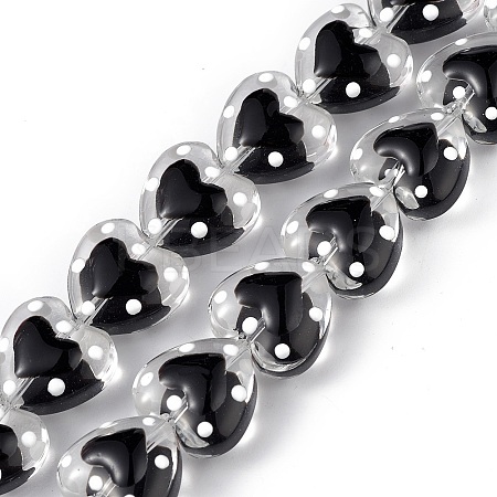 Transparent Glass Beads Strands LAMP-F029-04A-1