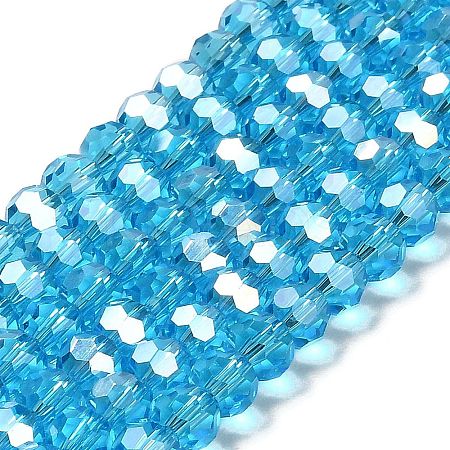 Transparent Glass Beads EGLA-A035-T6mm-B08-1