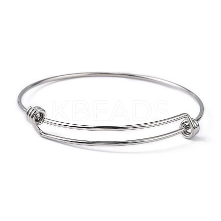 Tarnish Resistant Adjustable 316 Surgical Stainless Steel Expandable Bangle Making LS-MAK-M188-02-1