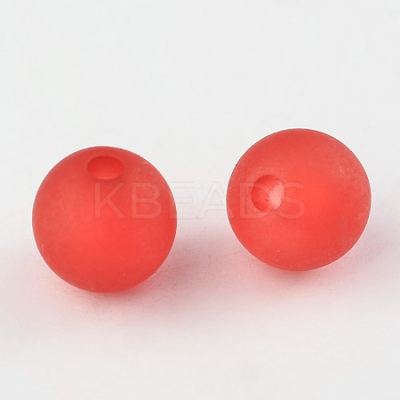Transparent Acrylic Ball Beads FACR-R021-8mm-04-1