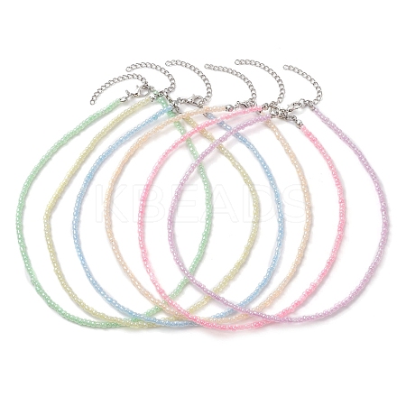 Glass Seed Bead Necklaces NJEW-JN04762-1