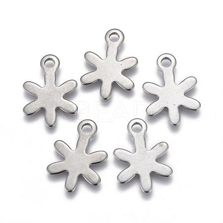 Tarnish Resistant 201 Stainless Steel Charms STAS-F139-018P-1