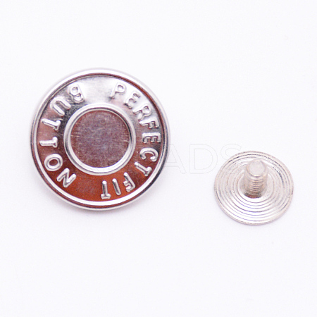 Zinc Alloy Scalable & Removable Button Pins for Jeans FIND-WH0047-02C-1