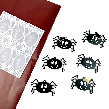 DIY Spider Big Pendant Silicone Molds DIY-I099-55-1