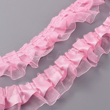 Polyester Ruffled Trimming DIY-WH0308-395A-1