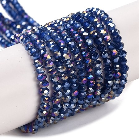 Baking Electroplate Glass Beads Strands LS-DGLA-A039-J2MM-B04-1