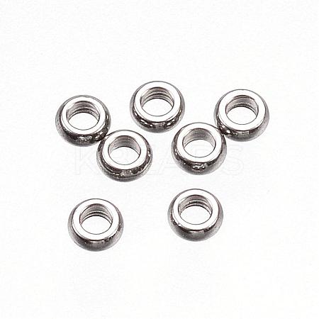 Tarnish Resistant 201 Stainless Steel Spacer Beads STAS-D448-028P-1