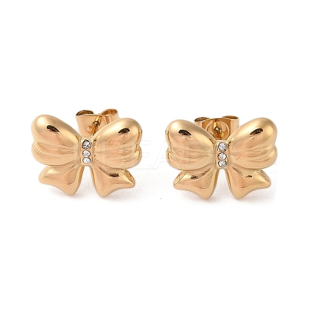 304 Stainless Steel Stud Earrings EJEW-S227-30G-06-1