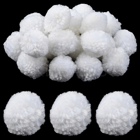 24Pcs Wool Soft Pompom Ball DIY-SC0031-31B-03-1