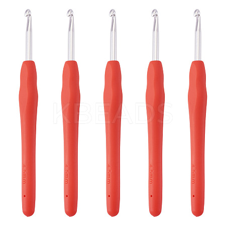 TPR Handle Aluminum Crochet Hook Needles TOOL-TA0001-13B-1