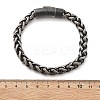 304 Stainless Steel Wheat Chains Bracelets for Women Men BJEW-A031-04D-AS-4
