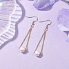 Natural Cultured Freshwater Pearl Dangle Earrings EJEW-JE05936-01-2