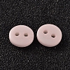 2-Hole Flat Round Resin Sewing Buttons for Costume Design BUTT-E119-24L-16-2
