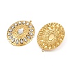 304 Stainless Steel Rhinestone Pendants STAS-I352-14G-02-2