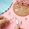 100Pcs 10 Styles Bicycle & Square & Balloon & Robot Tibetan Style Zinc Alloy Charms TIBEP-CJ0002-88-3