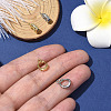 2Pcs Brass Cubic Zirconia Enhancer Shortener Bails ZIRC-YW0001-29G-5