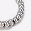 Tarnish Resistant 304 Stainless Steel Bracelets with 201 Stainless Round Beads LS-BJEW-I238-12P-2