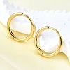 Round 304 Stainless Steel Hoop Earrings EJEW-V005-01G-01-1