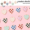 24Pcs 6 Styles Alloy Enamel Pendants ENAM-FS0002-37-3