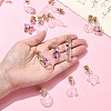 16Pcs 8 Styles Mini High Borosilicate Glass Bottle Bead Containers BOTT-YW0001-03-4
