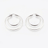 Tarnish Resistant 201 Stainless Steel Hoop Earrings EJEW-I213-B-02P-2