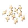 Ion Plating(IP) 304 Stainless Steel Tiny Cross Charms LS-STAS-E104-34G-2