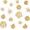 16Pcs 8 Styles Alloy & Brass & 304 Stainless Steel Pendants FIND-FS0004-37-3