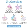 10Pcs 5 Styles Transparent Resin Pendants RESI-FS0002-08-4