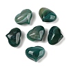 Natural Banded Agate(Dyed & Heated) Heart Palm Stone G-Q021-01D-1
