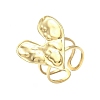 Adjustable 304 Stainless Steel Cuff Rings for Women LS-RJEW-V004-04G-2