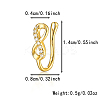 925 Sterling Silver Pave Clear Cubic Zirconia Nose Rings IM7825-19-1