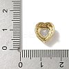 Brass Micro Pave Cubic Zirconia Beads KK-I276-46G-09-3