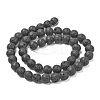 3 Strand 3 Sizes Natural Lava Rock Beads Strands G-FS0001-03-4