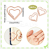 100Pcs Heart Shape Iron Paper Clips TOOL-WH20002-03A-RG-2