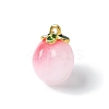 Peach Opaque Resin 3D Fruit Pendants LS-RESI-V002-03B-1