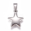 304 Stainless Steel Pendants STAS-YW0002-20-1