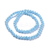 Electroplate Imitation Jade Glass Beads Strands GLAA-E036-12B-3