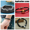 10Pcs 5 Style Retro 304 Stainless Steel European Beads STAS-DC0001-86-5