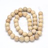 Natural Riverstone Round Bead Strands G-O094-10-6mm-3