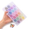 576Pcs 24 Colors Transparent Acrylic Beads MACR-YW0001-95-5