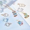 8 Styles Alloy Open Back Bezel Animal Theme Pendants PALLOY-AR0001-17-2