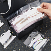 100Pcs Paper Bracelet Display Cards CDIS-WH0027-11B-01-6