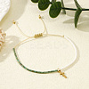 Bohemian Style Glass Seed Beads Braided Bead Bracelets LS-EC2544-2
