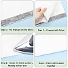 2 Rolls 2 Colors Non-woven Fabric Polyamide Double-sided Hot Melt Adhesive Film DIY-GF0009-33A-6
