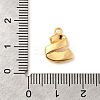 Brass Micro Pave Cubic Zirconia Charms KK-C117-12G-S-3