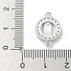Rack Plating Brass Micro Pave Clear Cubic Zirconia Religion Virgin Mary Connector Charms KK-L224-094P-01-3